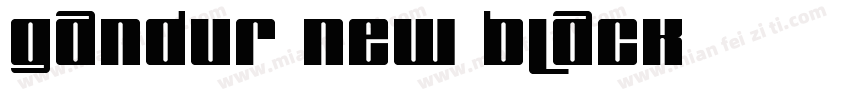 Gandur New Black字体转换